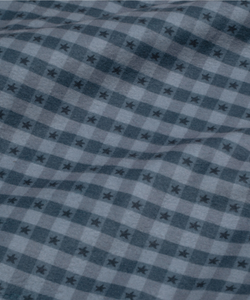THECOLDESTMOMENT(ザコールデストモーメント)の「TCM starfish mini check fleece (navy)(その他アウター・レディース・その他・M/L)」の5枚目の写真