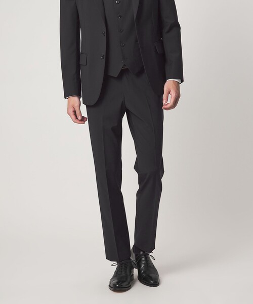 A+ TWPU トロピカル無地 スリム セットアップ パンツ スラックス