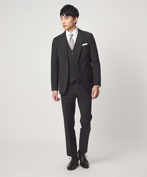 A+ TWPU トロピカル無地 スリム セットアップ パンツ スラックス