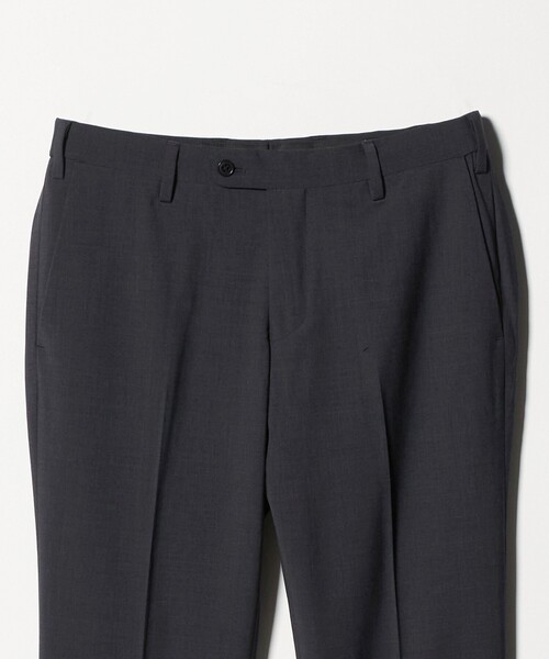 green label relaxing(グリーンレーベルリラクシング)の「A+ TWPU トロピカル無地 スリム セットアップ パンツ スラックス -ウォッシャブル・ストレッチ・ウエストアジャスター-(スーツパンツ・メンズ・ブラック/ネイビー/ダークグレー/ロイヤルブルー/ダークブラウン・M/XXL/S/L/XL)」の6枚目の写真