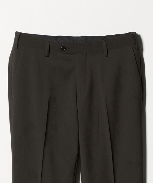 green label relaxing(グリーンレーベルリラクシング)の「A+ TWPU トロピカル無地 スリム セットアップ パンツ スラックス -ウォッシャブル・ストレッチ・ウエストアジャスター-(スーツパンツ・メンズ・ブラック/ネイビー/ダークグレー/ロイヤルブルー/ダークブラウン・M/XXL/S/L/XL)」の11枚目の写真