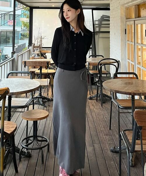 COSTUME O’CLOCK(コスチュームオクロック)の「フォーマルスリットHラインマキシスカートブラックCOWSK002BLACK(スカート・レディース・その他・S/M/L/X-SMALL)」の9枚目の写真