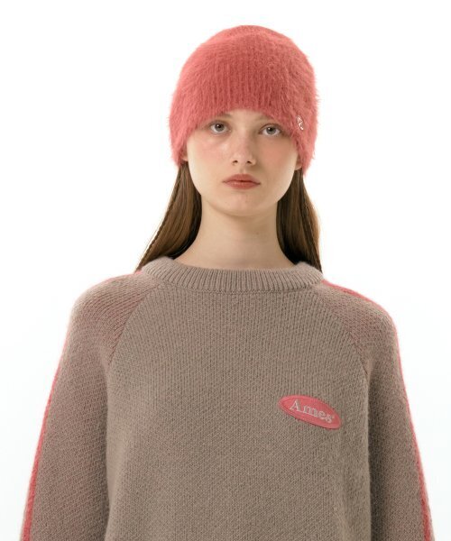 AMESWORLDWIDE（アメスワールドワイド）の「FUZZY BEANIE PINK (AM2DFUAB61A)（ニットキャップ/ビーニー・レディース・その他・FREE）」の2枚目の写真