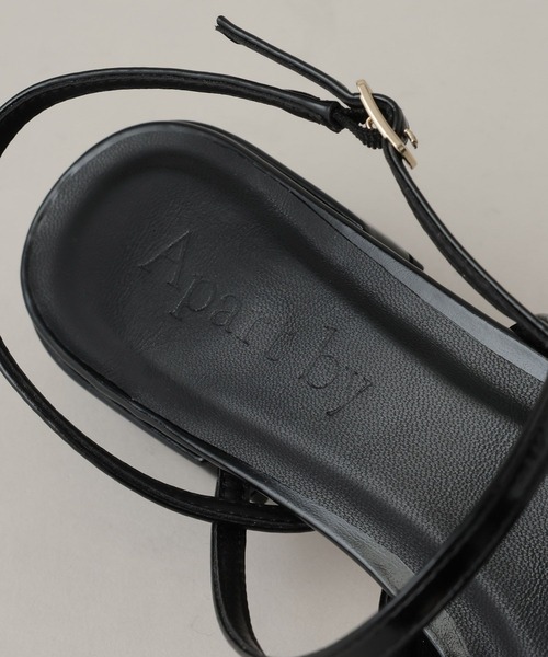 A part by(アパートバイ)の「ワンストラップフラットミュール(その他シューズ・レディース・ブラック/ブラウン系その他・MEDIUM/LARGE)」の11枚目の写真