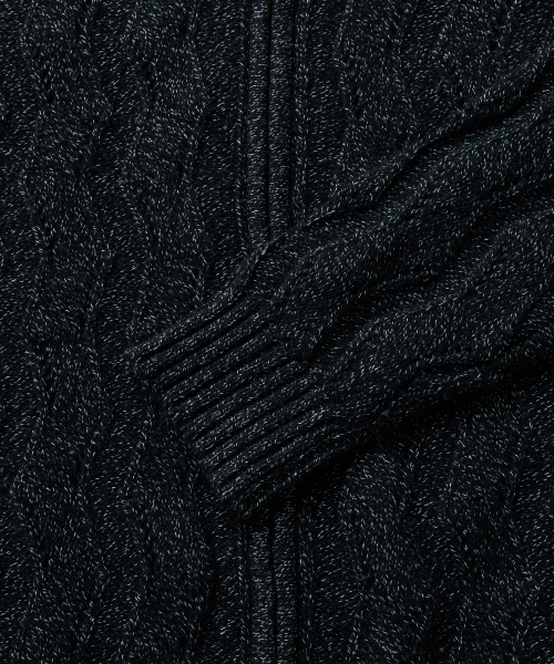 MMIC(エムエムアイシー)の「WAVY ZIP CARDIGAN (BLACK)(ニット/セーター・メンズ・その他・M/L)」の9枚目の写真
