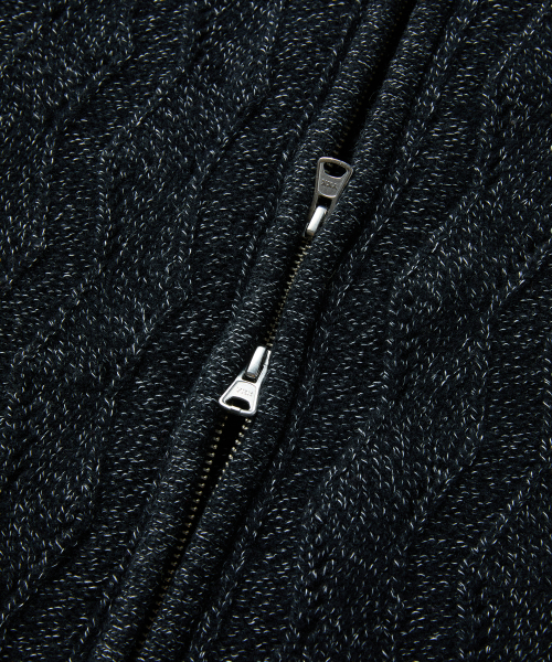 MMIC(エムエムアイシー)の「WAVY ZIP CARDIGAN (BLACK)(ニット/セーター・メンズ・その他・M/L)」の3枚目の写真
