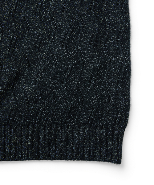 MMIC(エムエムアイシー)の「WAVY ZIP CARDIGAN (BLACK)(ニット/セーター・メンズ・その他・M/L)」の4枚目の写真