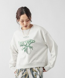 GLOBAL WORK | 乾きやすいスウェットプリント長袖/580975(スウェット)