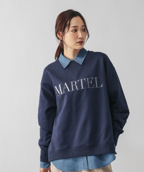 GLOBAL WORK（グローバルワーク）の「乾きやすいスウェットプリント長袖/580975（スウェット・レディース・オフホワイト/杢グレー/ブラウン/スミクロ/イエロー/ネイビー・REGULAR/SHORT）」の5枚目の写真