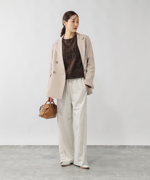 GLOBAL WORK（グローバルワーク）の「乾きやすいスウェットプリント長袖/580975（スウェット・レディース・オフホワイト/杢グレー/ブラウン/スミクロ/イエロー/ネイビー・REGULAR/SHORT）」の20枚目の写真