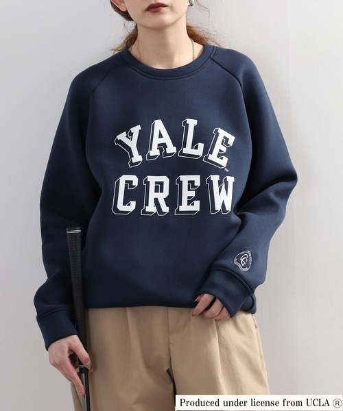 YALE(イェール)の「COLLEGE GOLF YALEトレーナー(スウェット・レディース・ネイビー/オフホワイト・L/M/WOMENS M/XL)」の2枚目の写真