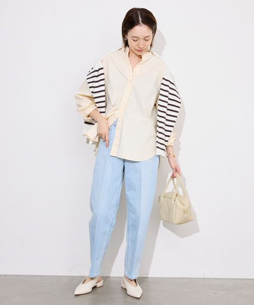 SLOBE IENA（スローブイエナ）の「MARLON/マーロン ミニボストンバッグ（ボストンバッグ・レディース・ブラウン/アイボリー・FREE）」の7枚目の写真