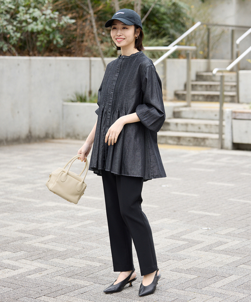 SLOBE IENA（スローブイエナ）の「MARLON/マーロン ミニボストンバッグ（ボストンバッグ・レディース・ブラウン/アイボリー・FREE）」の14枚目の写真