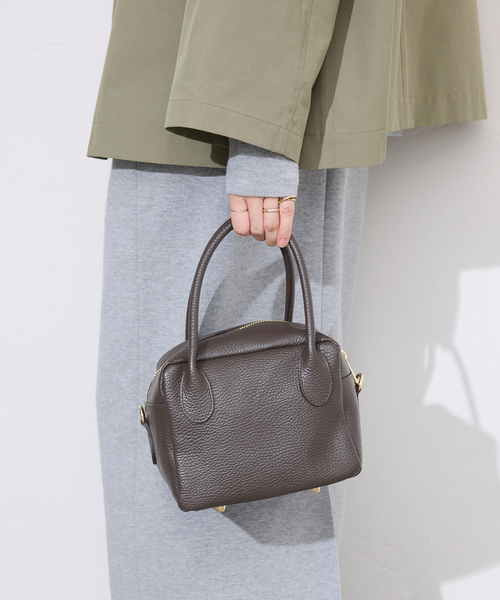 SLOBE IENA（スローブイエナ）の「MARLON/マーロン ミニボストンバッグ（ボストンバッグ・レディース・ブラウン/アイボリー・FREE）」の14枚目の写真