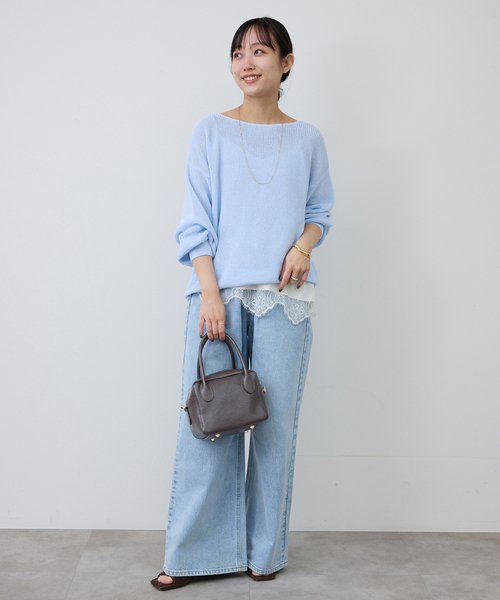 SLOBE IENA（スローブイエナ）の「MARLON/マーロン ミニボストンバッグ（ボストンバッグ・レディース・ブラウン/アイボリー・FREE）」の16枚目の写真