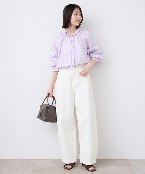 SLOBE IENA（スローブイエナ）の「MARLON/マーロン ミニボストンバッグ（ボストンバッグ・レディース・ブラウン/アイボリー・FREE）」の19枚目の写真