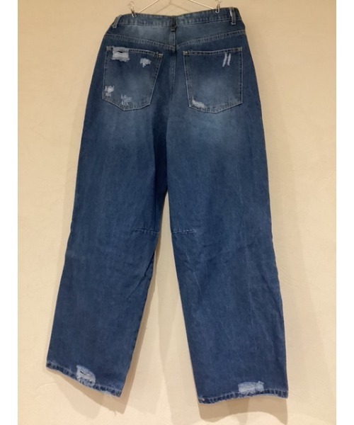 Bling Leads(ブリングリーズ)の「【Blss】【Bling Leads】ユーズド加工ワイドデニムパンツ(デニムパンツ・メンズ・ネイビー/ブルー/その他1・FREE)」の15枚目の写真