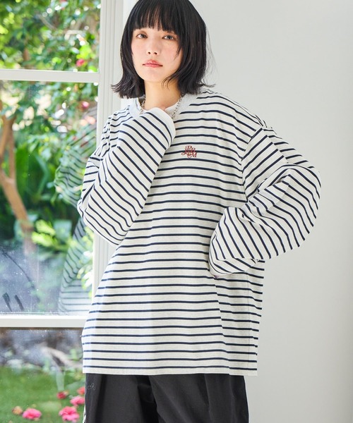 PBLIM（ページボーイリム）の「《UNISEX》レイヤードルーズロンＴ SS（Tシャツ/カットソー・レディース・グレー/イエロー系その他/グレー系その他・FREE）」の3枚目の写真