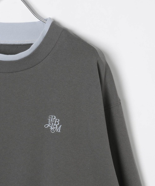 PBLIM（ページボーイリム）の「《UNISEX》レイヤードルーズロンＴ SS（Tシャツ/カットソー・レディース・グレー/イエロー系その他/グレー系その他・FREE）」の10枚目の写真