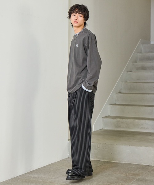 PBLIM（ページボーイリム）の「《UNISEX》レイヤードルーズロンＴ SS（Tシャツ/カットソー・レディース・グレー/イエロー系その他/グレー系その他・FREE）」の20枚目の写真