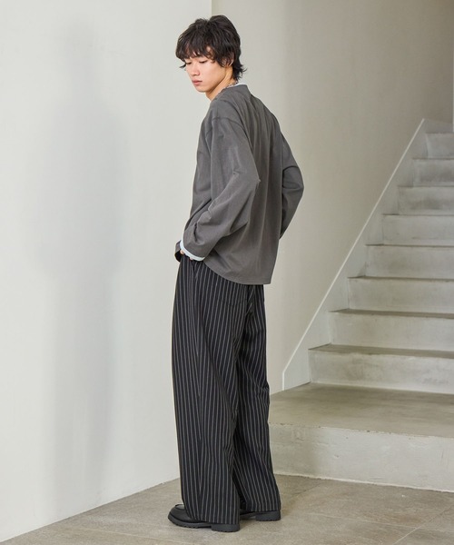 PBLIM（ページボーイリム）の「《UNISEX》レイヤードルーズロンＴ SS（Tシャツ/カットソー・レディース・グレー/イエロー系その他/グレー系その他・FREE）」の19枚目の写真