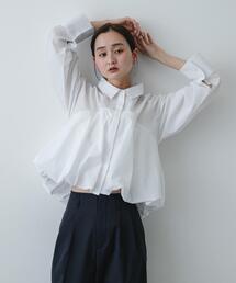 SENSE OF PLACE by URBAN RESEARCH | 『イージーケア』シルバーボタンバルーンシャツ(シャツ/ブラウス)