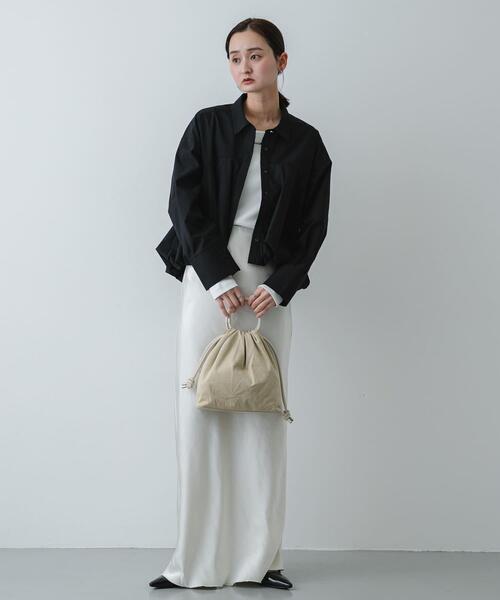 SENSE OF PLACE by URBAN RESEARCH（センスオブプレイスバイアーバンリサーチ）の「『イージーケア』シルバーボタンバルーンシャツ（シャツ/ブラウス・レディース・ブラック/アイボリー/ブルー系その他・ONE）」の12枚目の写真