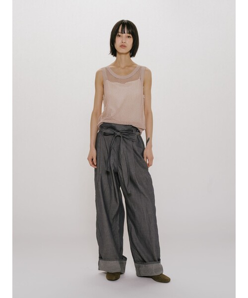 MIDIUMISOLID（ミディウミソリッド）の「MIDIUMISOLID for Ladies パッド入りチューブトップ（Tシャツ/カットソー・レディース・ブラック/オフホワイト・FREE）」の3枚目の写真