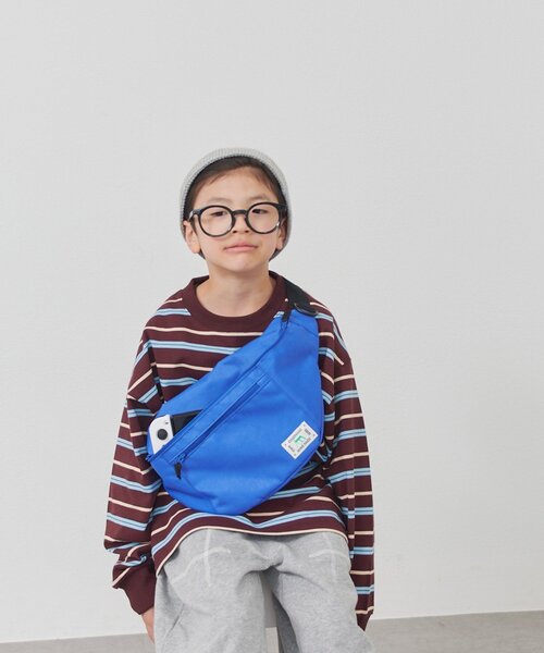 CIAOPANIC TYPY（チャオパニックティピー）の「【KIDS】 ゲーム機も楽々収納 ！マルチカラー２WAYバッグ【minepack】（ボディバッグ/ウエストポーチ・キッズ・パープル/ベージュ/ベビーピンク/ブラック/ブルー・ONE SIZE）」の16枚目の写真
