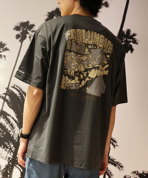 columbia/コロンビア 冷却機能搭載ポリ100ショートスリーブTシャツ