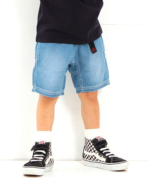 B:MING by BEAMS(ビーミングバイビームス)の「ビーミング by ビームス / 二重織デニムショーツ 16SS(デニムパンツ・キッズ・サックスブルー・90/150/100/120/110/140/130/80)」の1枚目の写真