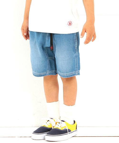 B:MING by BEAMS(ビーミングバイビームス)の「ビーミング by ビームス / 二重織デニムショーツ 16SS(デニムパンツ・キッズ・サックスブルー・90/150/100/120/110/140/130/80)」の2枚目の写真