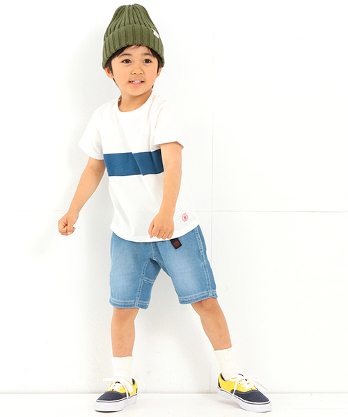 B:MING by BEAMS(ビーミングバイビームス)の「ビーミング by ビームス / 二重織デニムショーツ 16SS(デニムパンツ・キッズ・サックスブルー・90/150/100/120/110/140/130/80)」の4枚目の写真