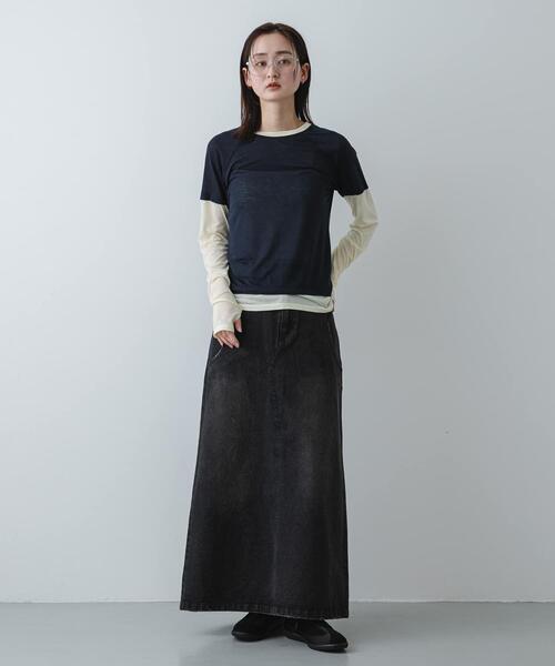 SENSE OF PLACE by URBAN RESEARCH（センスオブプレイスバイアーバンリサーチ）の「【S~Lサイズ/軽量】『抗菌/消臭』コンビジャーマントレーナースニーカー（スニーカー・レディース・グレー/アイボリー/ブラック・MEDIUM/SMALL/LARGE）」の4枚目の写真