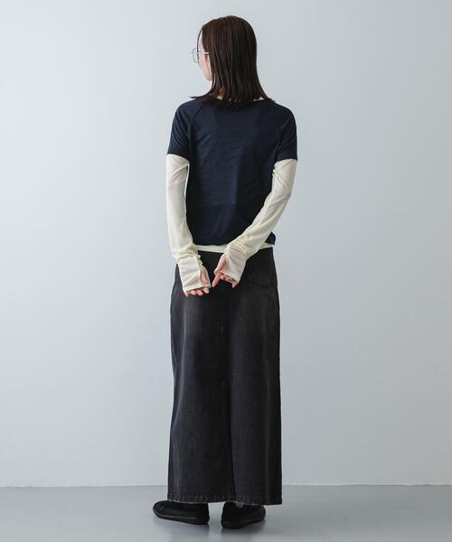 SENSE OF PLACE by URBAN RESEARCH（センスオブプレイスバイアーバンリサーチ）の「【S~Lサイズ/軽量】『抗菌/消臭』コンビジャーマントレーナースニーカー（スニーカー・レディース・グレー/アイボリー/ブラック・MEDIUM/SMALL/LARGE）」の6枚目の写真