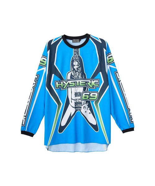 HYSTERIC GLAMOUR（ヒステリックグラマー）の「HIGH VOLTAGE Tシャツ（Tシャツ/カットソー・メンズ・ブラック/ブルー/グリーン・SMALL/MEDIUM/LARGE/X-LARGE）」の3枚目の写真