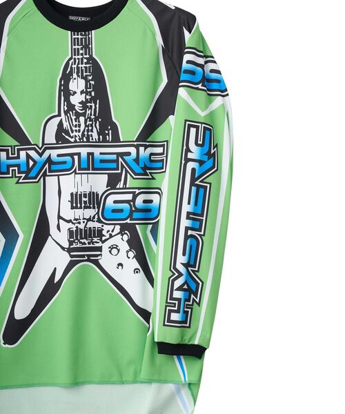 HYSTERIC GLAMOUR（ヒステリックグラマー）の「HIGH VOLTAGE Tシャツ（Tシャツ/カットソー・メンズ・ブラック/ブルー/グリーン・SMALL/MEDIUM/LARGE/X-LARGE）」の6枚目の写真