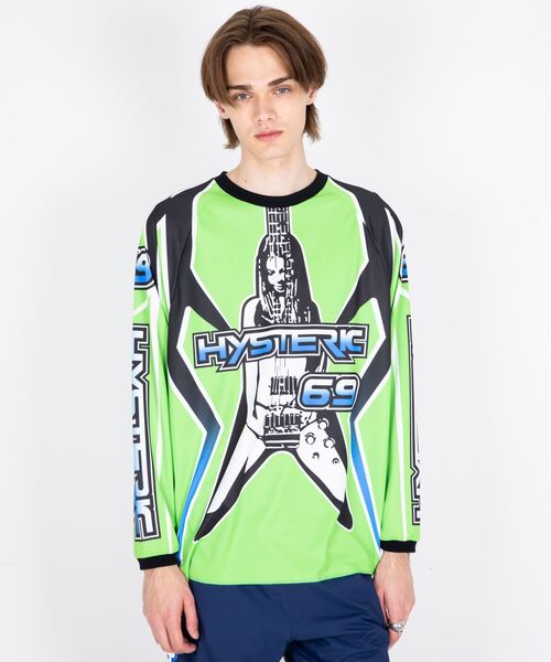 HYSTERIC GLAMOUR（ヒステリックグラマー）の「HIGH VOLTAGE Tシャツ（Tシャツ/カットソー・メンズ・ブラック/ブルー/グリーン・SMALL/MEDIUM/LARGE/X-LARGE）」の7枚目の写真