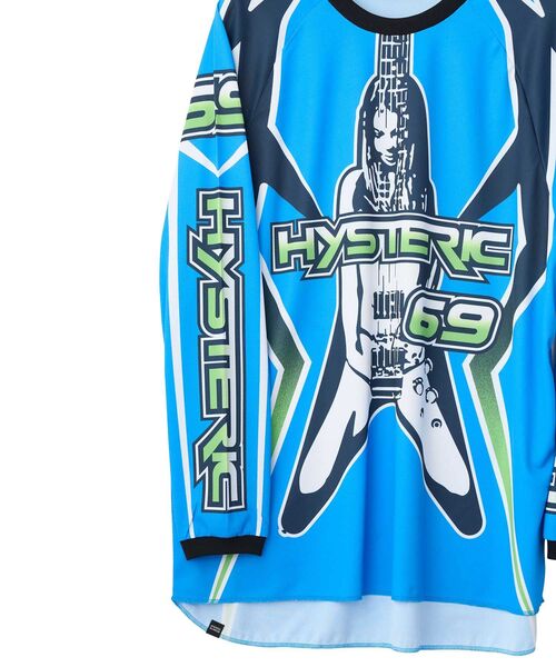 HYSTERIC GLAMOUR（ヒステリックグラマー）の「HIGH VOLTAGE Tシャツ（Tシャツ/カットソー・メンズ・ブラック/ブルー/グリーン・SMALL/MEDIUM/LARGE/X-LARGE）」の10枚目の写真