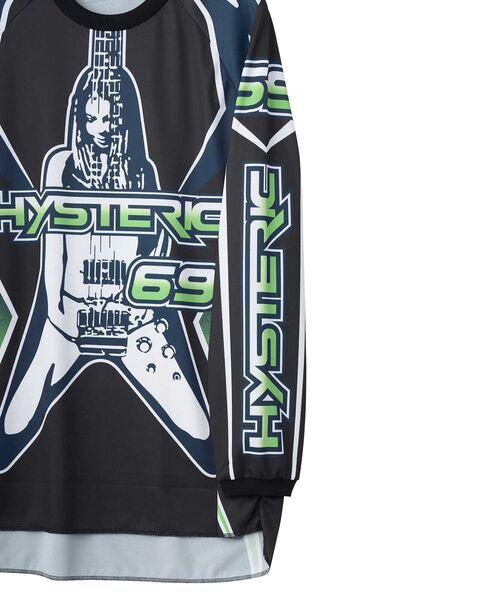 HYSTERIC GLAMOUR（ヒステリックグラマー）の「HIGH VOLTAGE Tシャツ（Tシャツ/カットソー・メンズ・ブラック/ブルー/グリーン・SMALL/MEDIUM/LARGE/X-LARGE）」の14枚目の写真