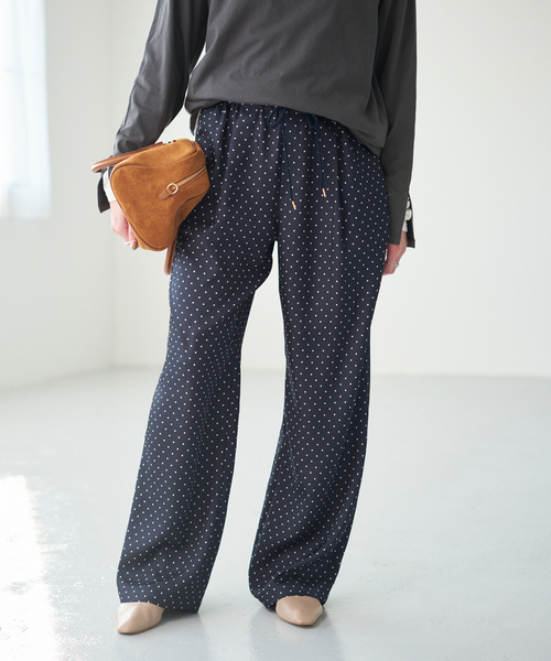 Spick & Span(スピックアンドスパン)の「ドットツイルイージーパンツ(その他パンツ・レディース・その他9・FREE)」の2枚目の写真