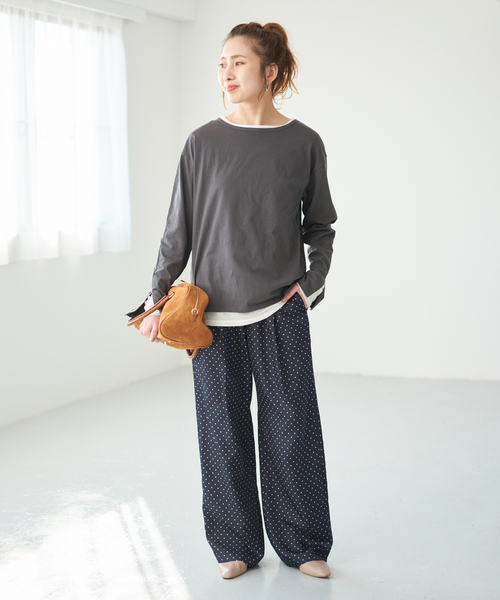 Spick & Span(スピックアンドスパン)の「ドットツイルイージーパンツ(その他パンツ・レディース・その他9・FREE)」の8枚目の写真