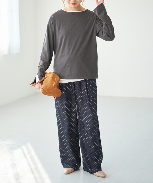Spick & Span(スピックアンドスパン)の「ドットツイルイージーパンツ(その他パンツ・レディース・その他9・FREE)」の9枚目の写真