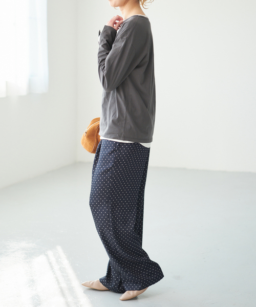 Spick & Span(スピックアンドスパン)の「ドットツイルイージーパンツ(その他パンツ・レディース・その他9・FREE)」の10枚目の写真