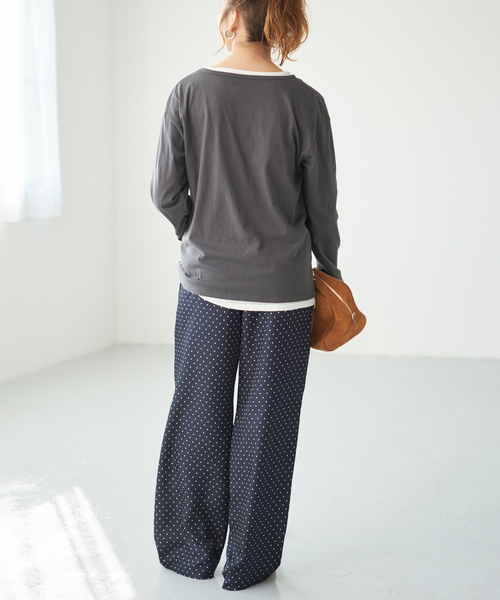 Spick & Span(スピックアンドスパン)の「ドットツイルイージーパンツ(その他パンツ・レディース・その他9・FREE)」の11枚目の写真