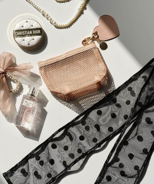 ZAKKA-BOX（ザッカボックス）の「シアーリボンスカーフ（バンダナ/スカーフ・レディース・ブラック系その他2/ブラック系その他・FREE）」の4枚目の写真