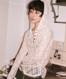 LACE HOODIE TEE / レースフーディー