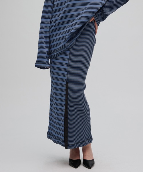 Ameri(アメリ)の「MILLER×Ameri 2WAY WAFFLE SKIRT(スカート・レディース・ブラウン/ブルー・SMALL/MEDIUM)」の2枚目の写真