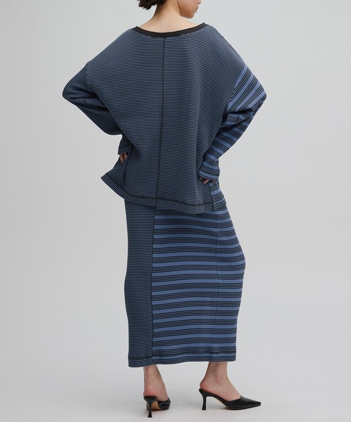 Ameri(アメリ)の「MILLER×Ameri 2WAY WAFFLE SKIRT(スカート・レディース・ブラウン/ブルー・SMALL/MEDIUM)」の14枚目の写真