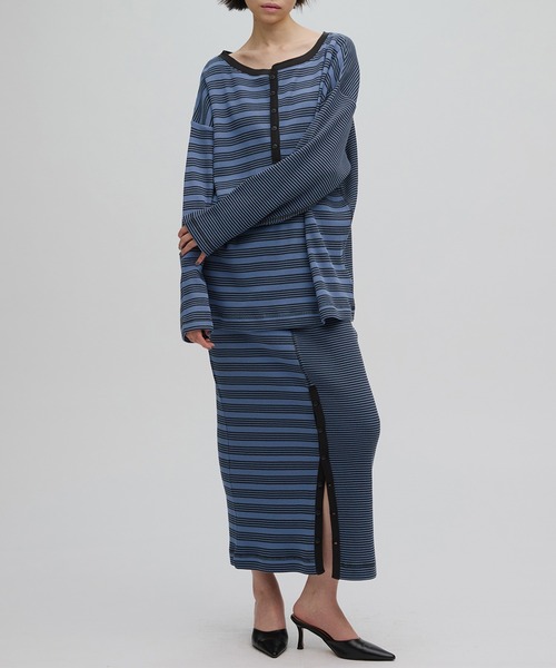 Ameri(アメリ)の「MILLER×Ameri 2WAY WAFFLE SKIRT(スカート・レディース・ブラウン/ブルー・SMALL/MEDIUM)」の12枚目の写真